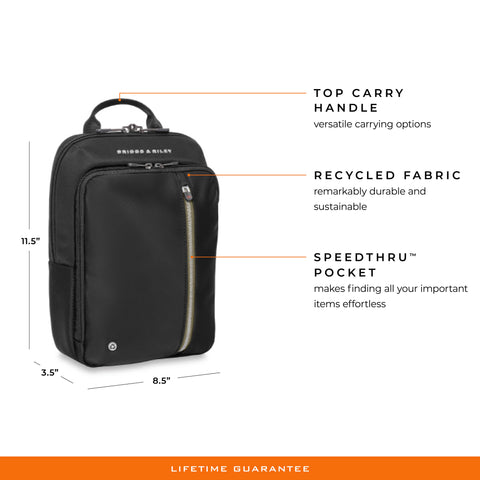 Briggs & Riley HTA Medium Expandable Backpack-Black