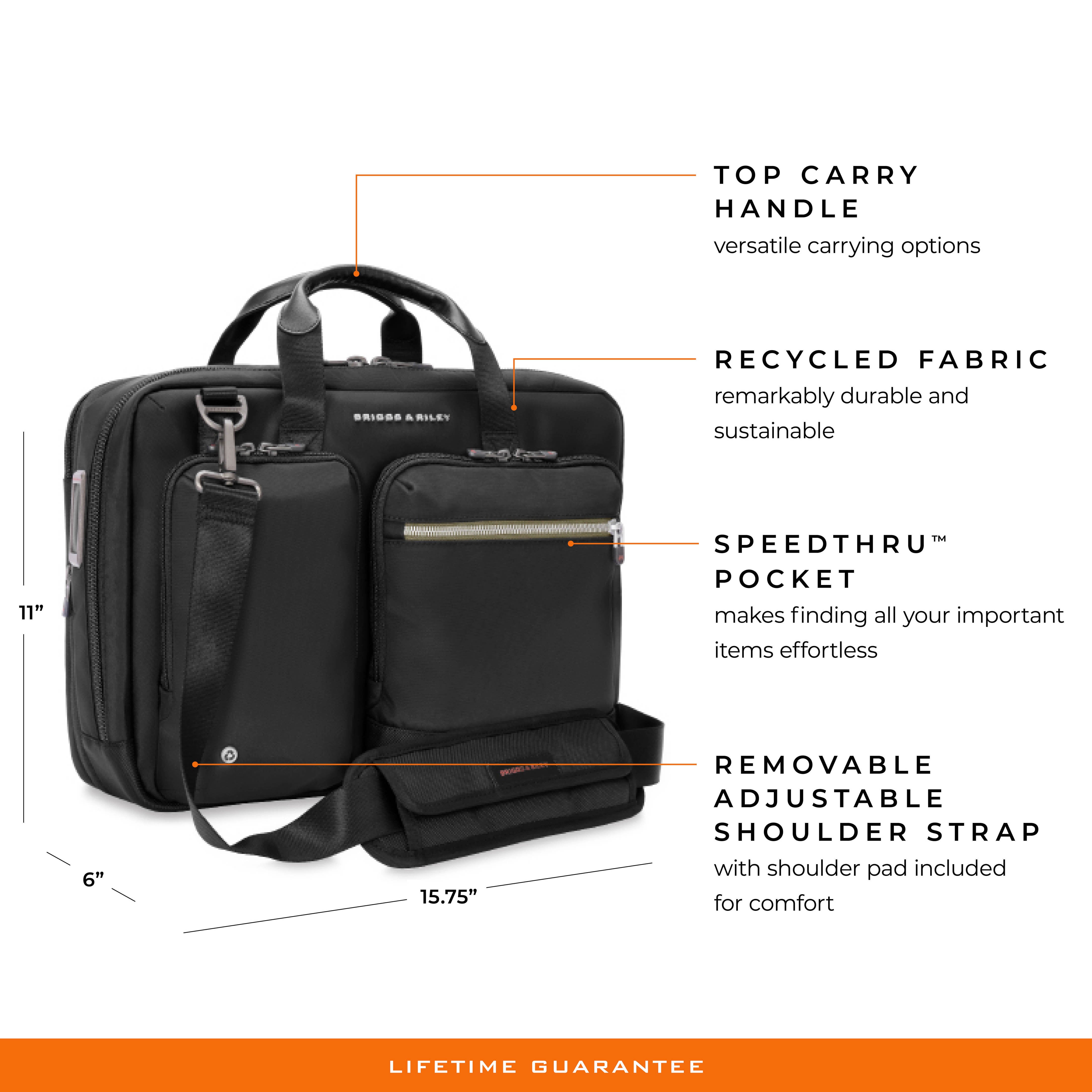 Briggs & Riley HTA Medium Expandable Brief-Black