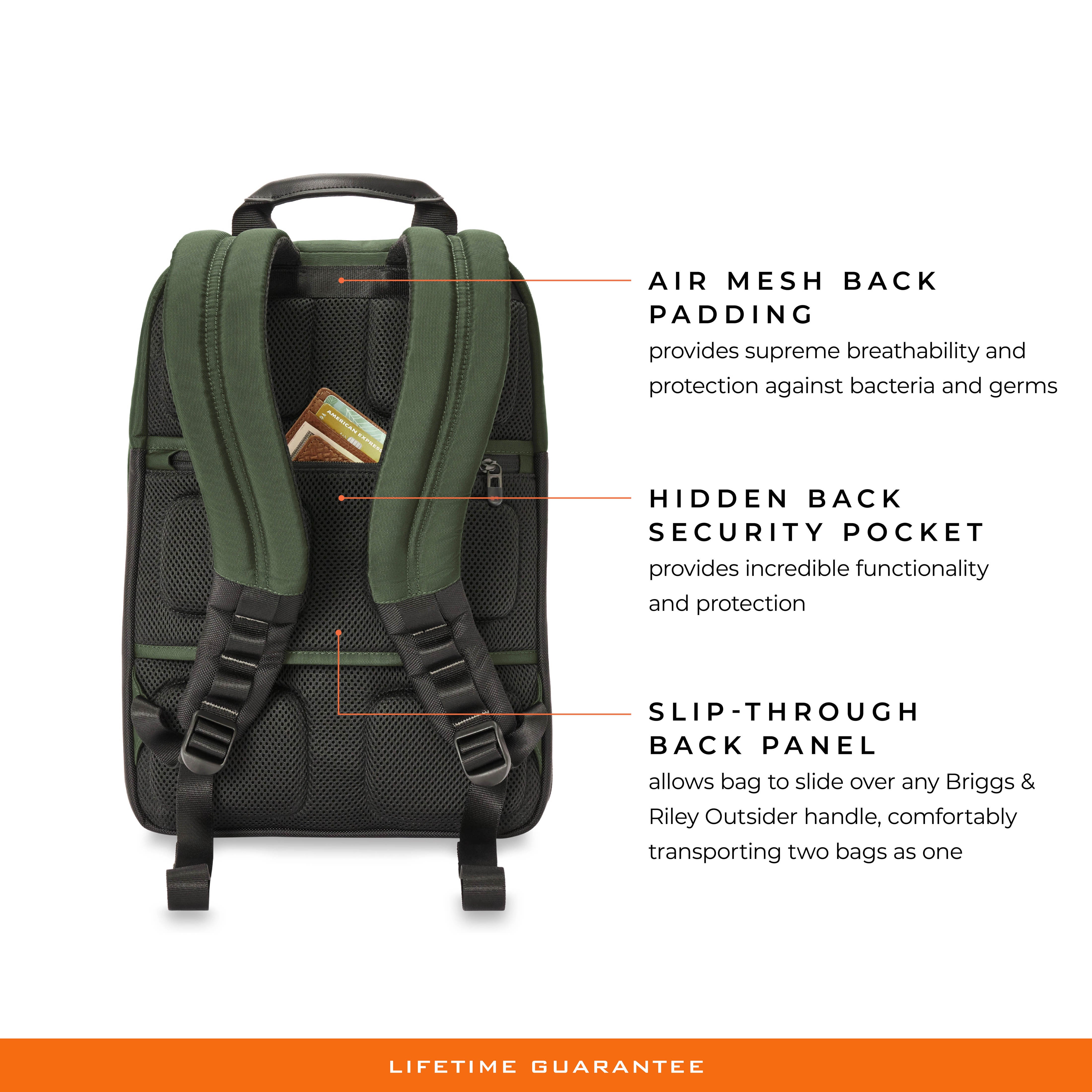 Briggs & Riley HTA Medium Expandable Backpack-Hunter