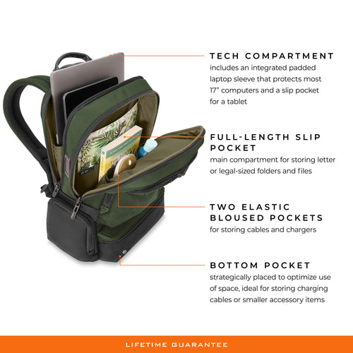 Briggs & Riley HTA Large Cargo Backpack-Hunter