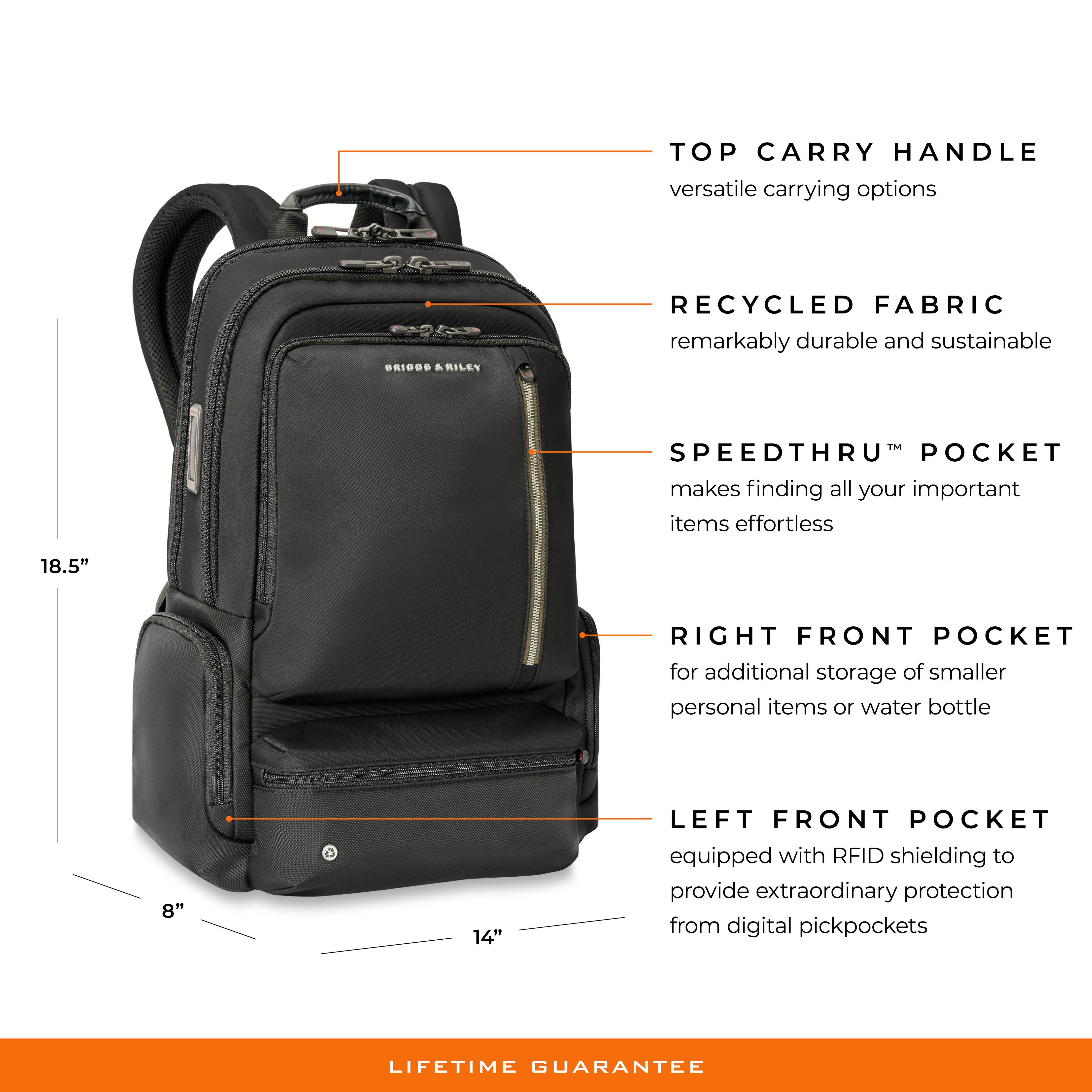 Briggs & Riley HTA Large Cargo Backpack-Black