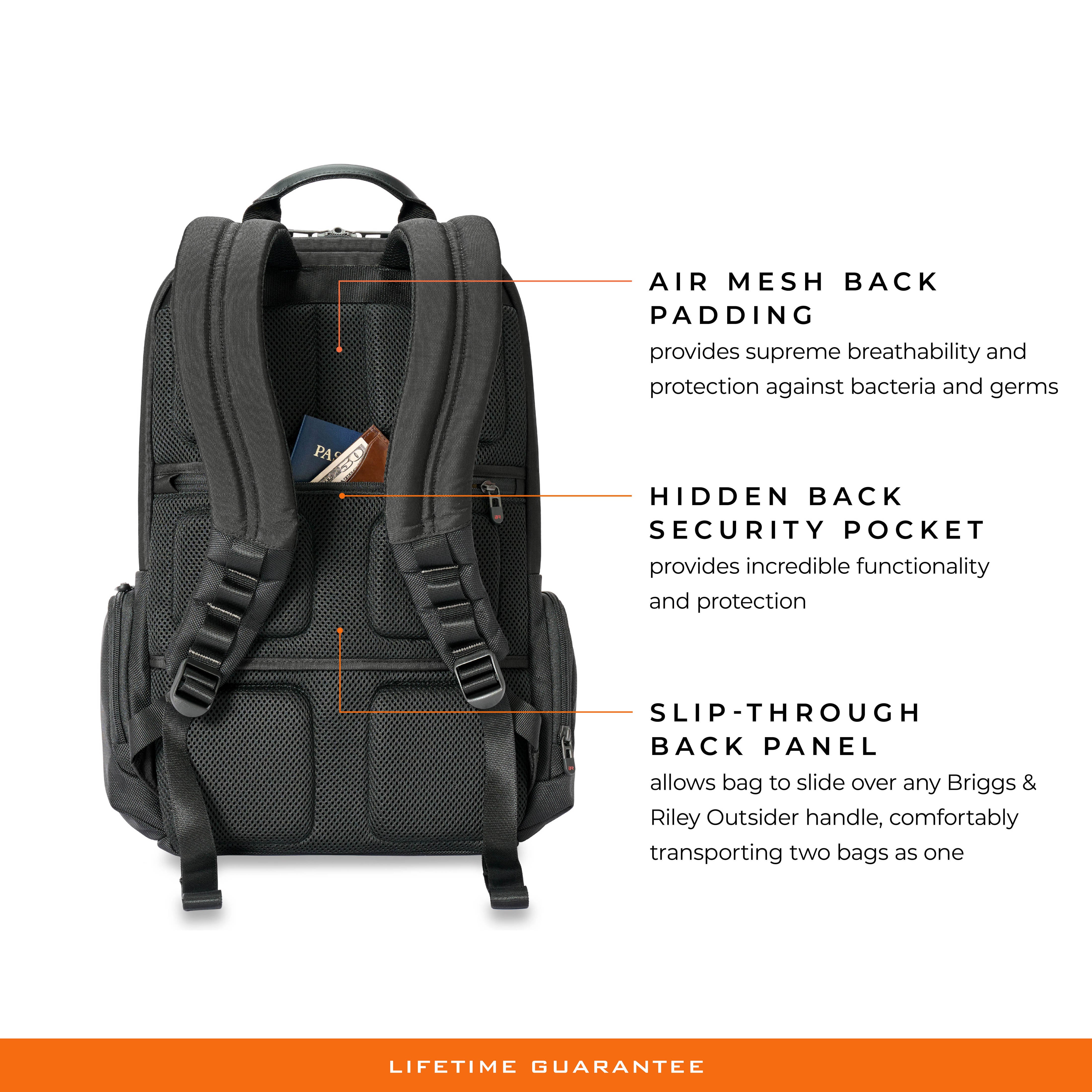 Briggs & Riley HTA Large Cargo Backpack-Black