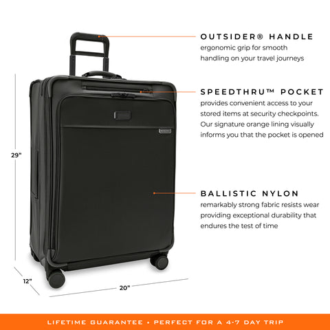 Briggs & Riley Baseline 22" Essential 2-Wheel Expandable Carry-On - Black