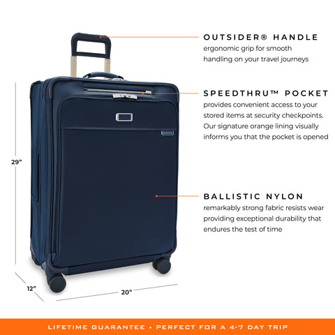 Briggs & Riley Baseline 22" Essential 2-Wheel Expandable Carry-On - Navy