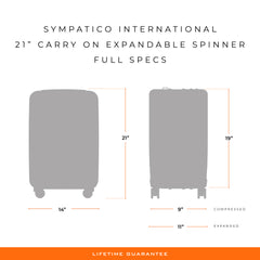 Briggs & Riley Sympatico 21" International Carry-On Expandable Spinner - Black
