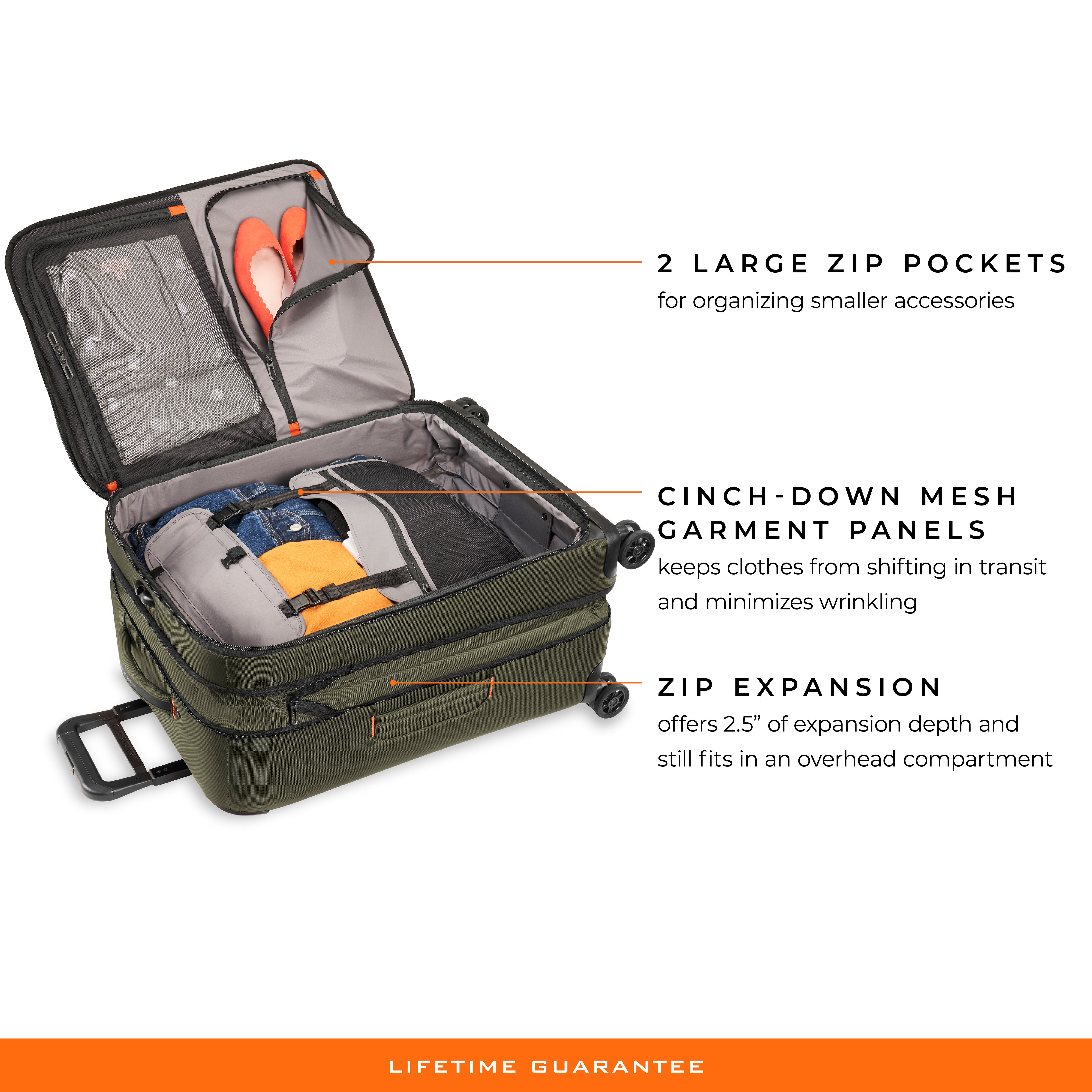Briggs & Riley ZDX Medium Expandable Spinner - Hunter
