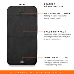 Briggs & Riley Baseline 22" Classic Garment Bag - Black