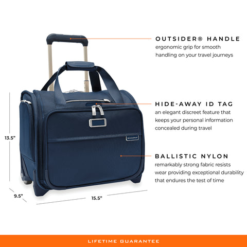 Briggs & Riley Baseline Expandable Essentials Kit-Navy