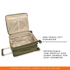 Briggs & Riley Baseline 21"  Global Carry-On Expandable Spinner - Olive