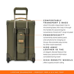 Briggs & Riley Baseline 22" Essential 2-Wheel Expandable Carry-On - Olive