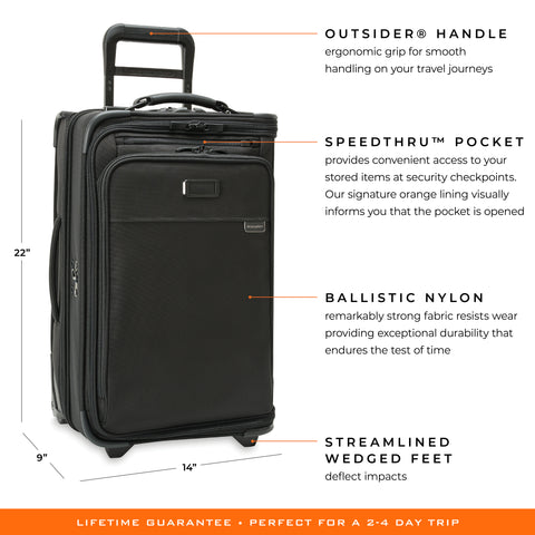 Briggs & Riley Sympatico 21" International Carry-On Expandable Spinner - Latte