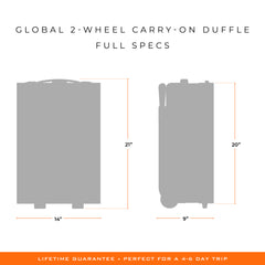 Briggs & Riley Baseline 21" Global 2-Wheel Carry-On Duffle - Black