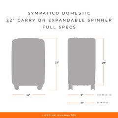 Briggs & Riley Sympatico Domestic Carry-On Expandable Spinner- Black