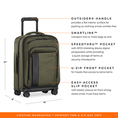 Briggs & Riley Torq Domestic Carry-On Spinner - Hunter