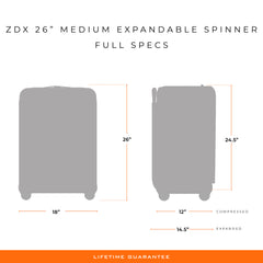 Briggs & Riley ZDX Medium Expandable Spinner - Black