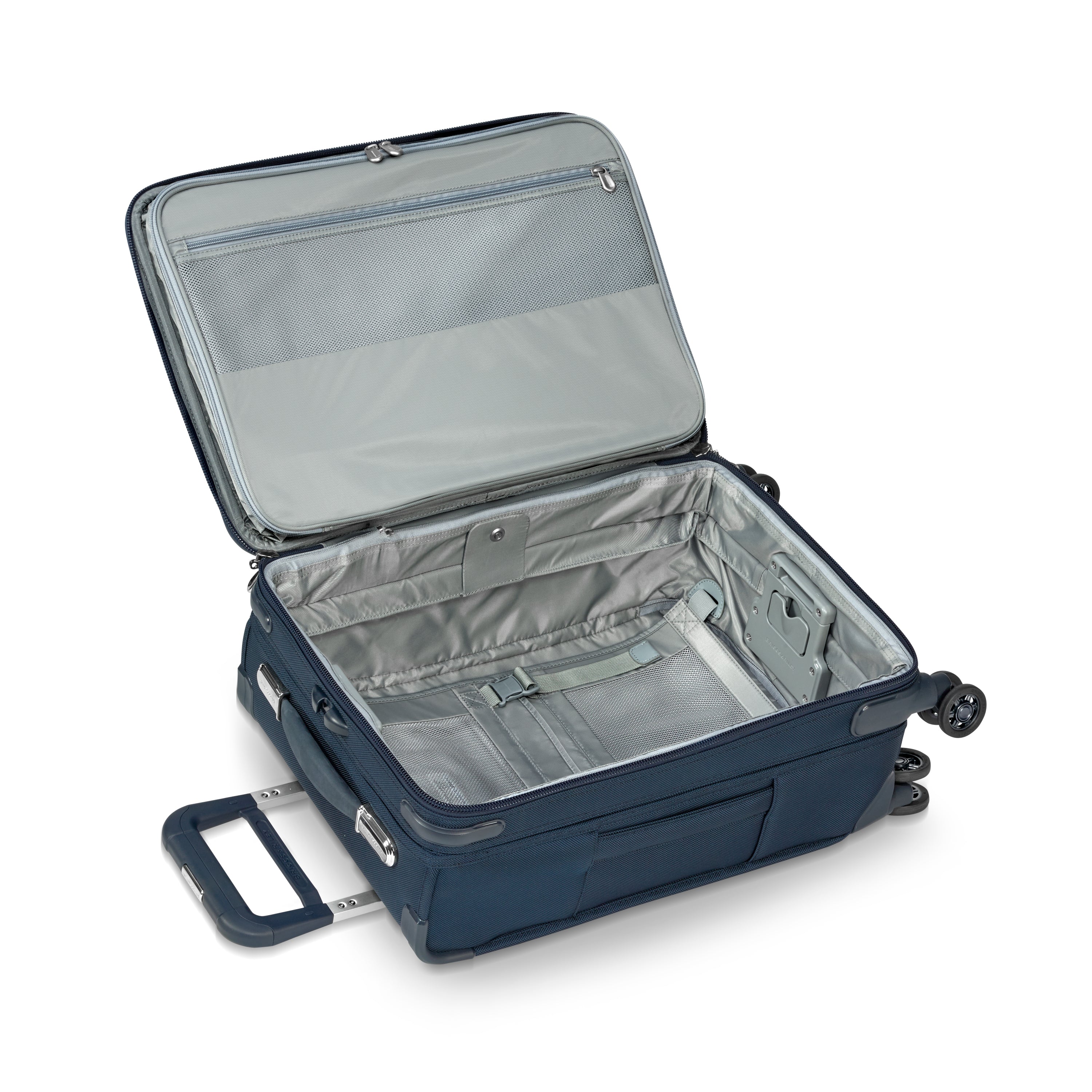 Briggs & Riley Baseline 22" Domestic Carry-On Expandable Spinner - Navy Blue | MEGO